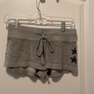 Hard tail gray shorts with stars